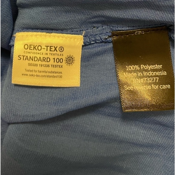 SLEEVELESS V-NECK SIMPLY VERA VERAWANG XS BLOUSE GORGEOUS BLUE GATHERING ACCENTS - Picture 10 of 13